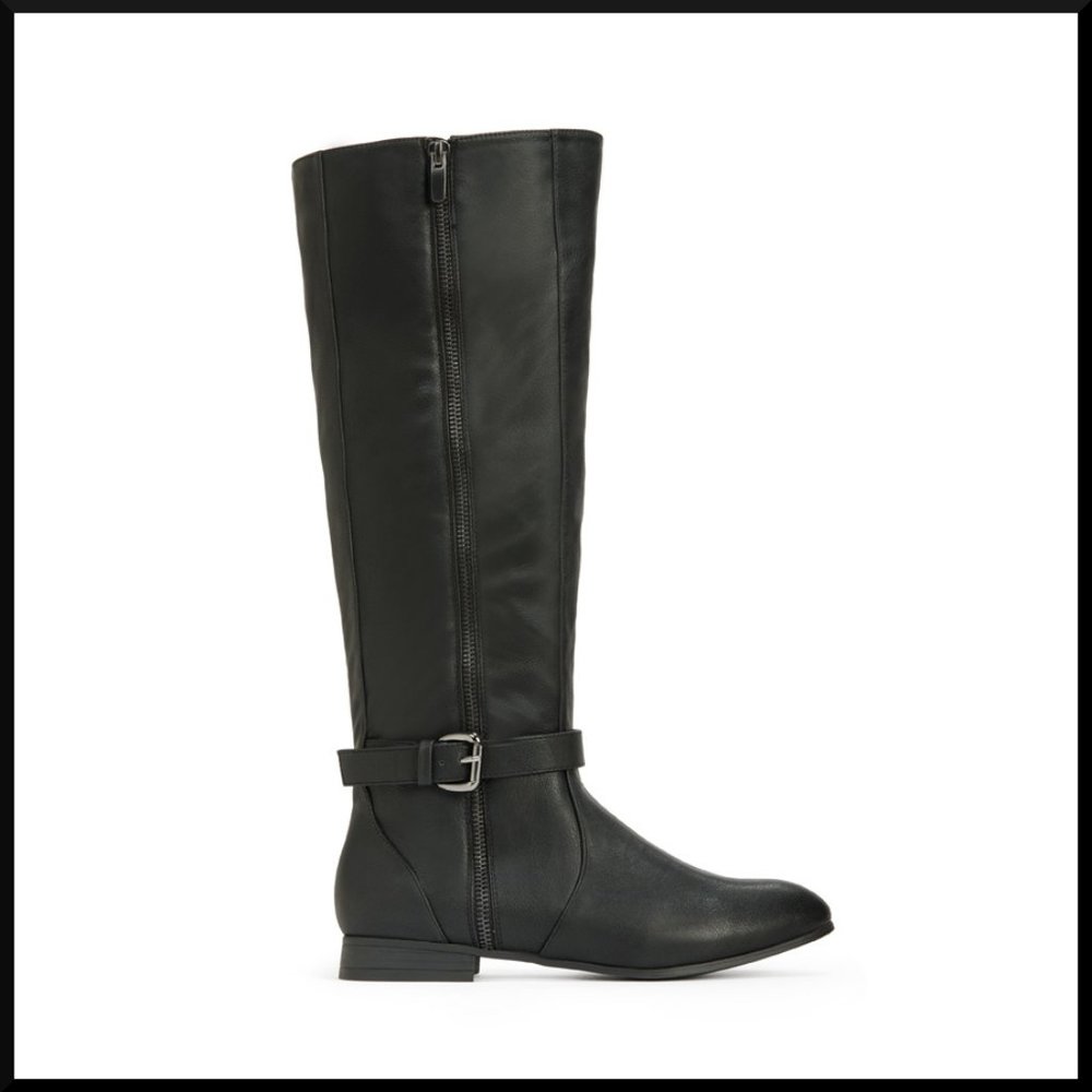 NIB JustFab Blyton Black Boots - Picture 2 of 6